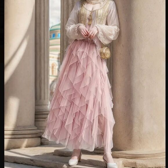 Fluffy Mesh Tutu Skirt - Fashionable Casual Style - Rich Solid Tulle - Picture 7 of 7